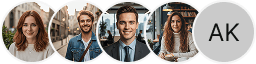 Multiple investor profile avatars on Pearl Vermode trading review block